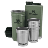 Stanley Classic Pre-Party Shot Glass + Flask Set 0,23L Verde Hammertone