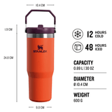 Stanley Classic Iceflow Flip Straw Tumbler 0.89L 0.89L Orange