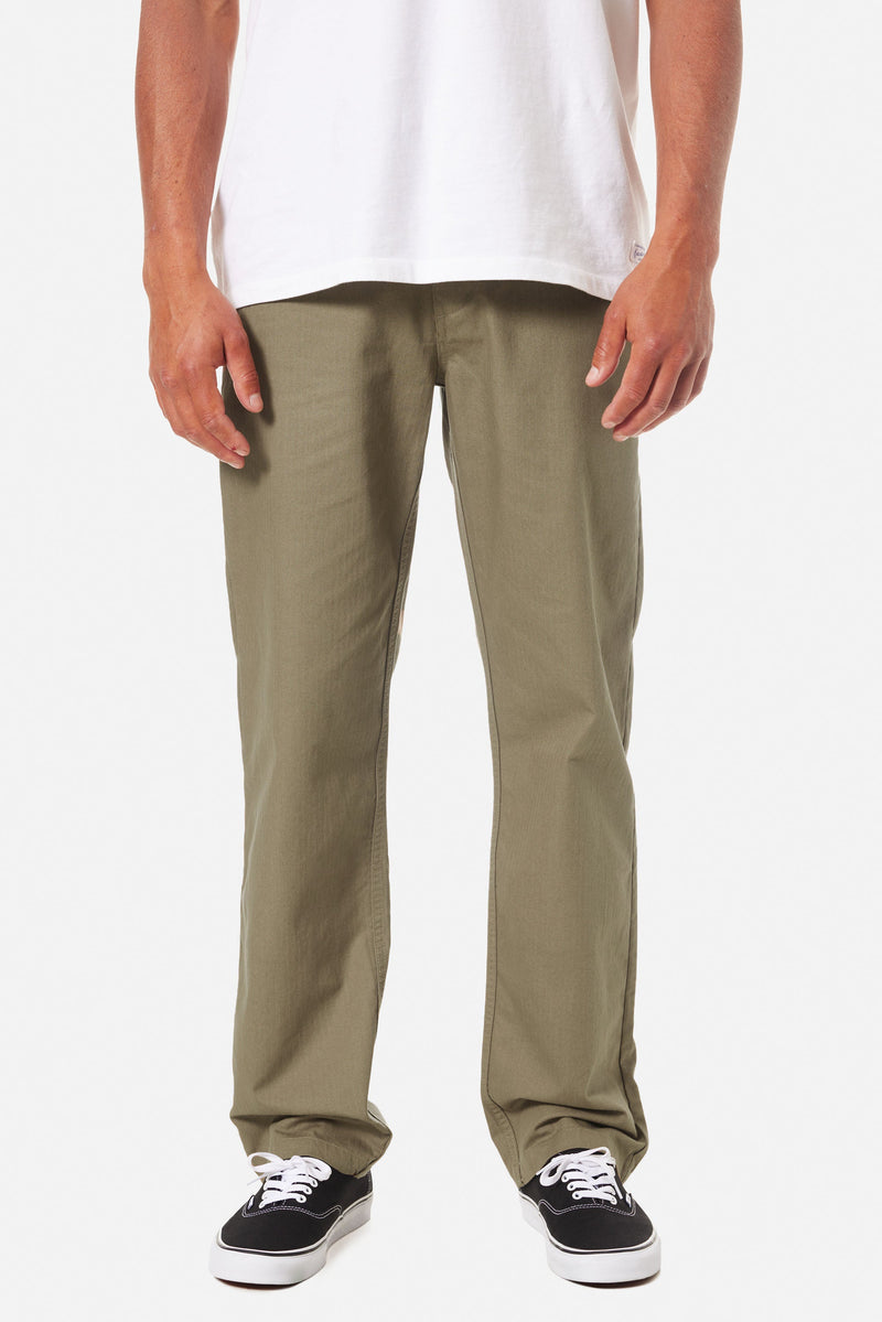 KATIN Deck Herringbone Pant Green