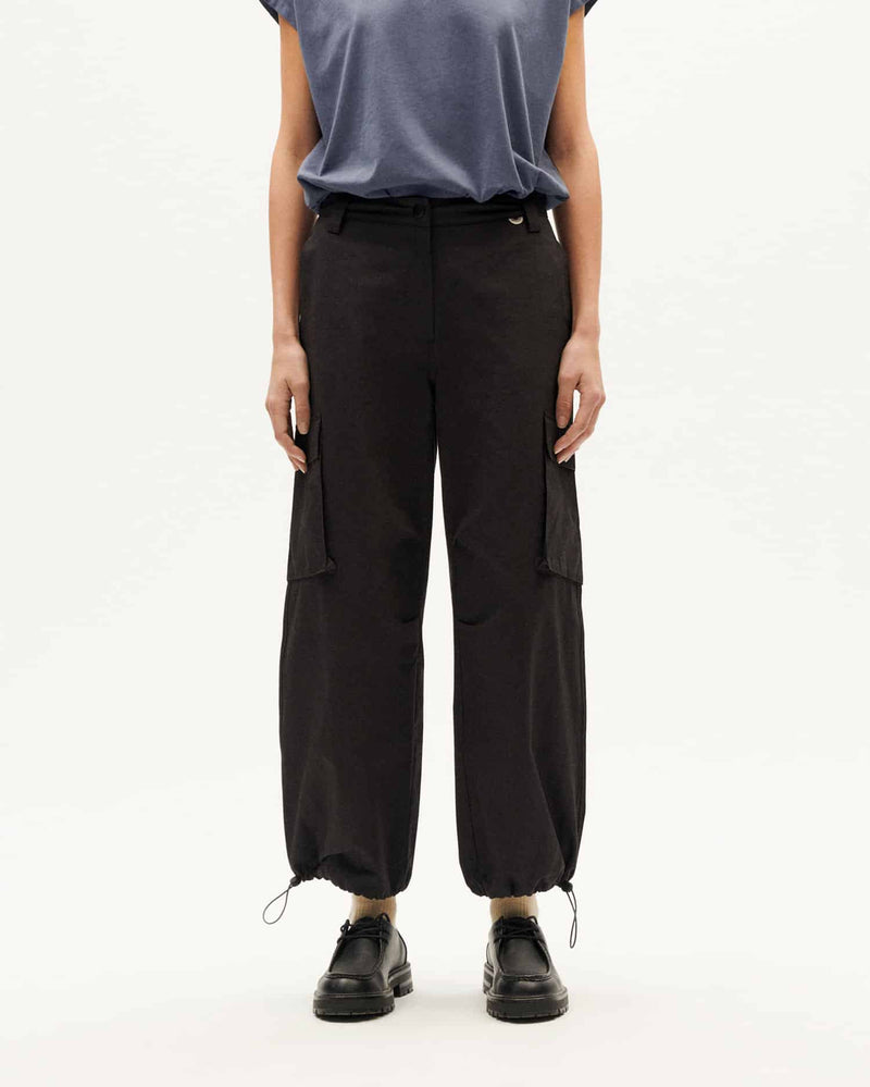 THINKING MU Black Val Pants