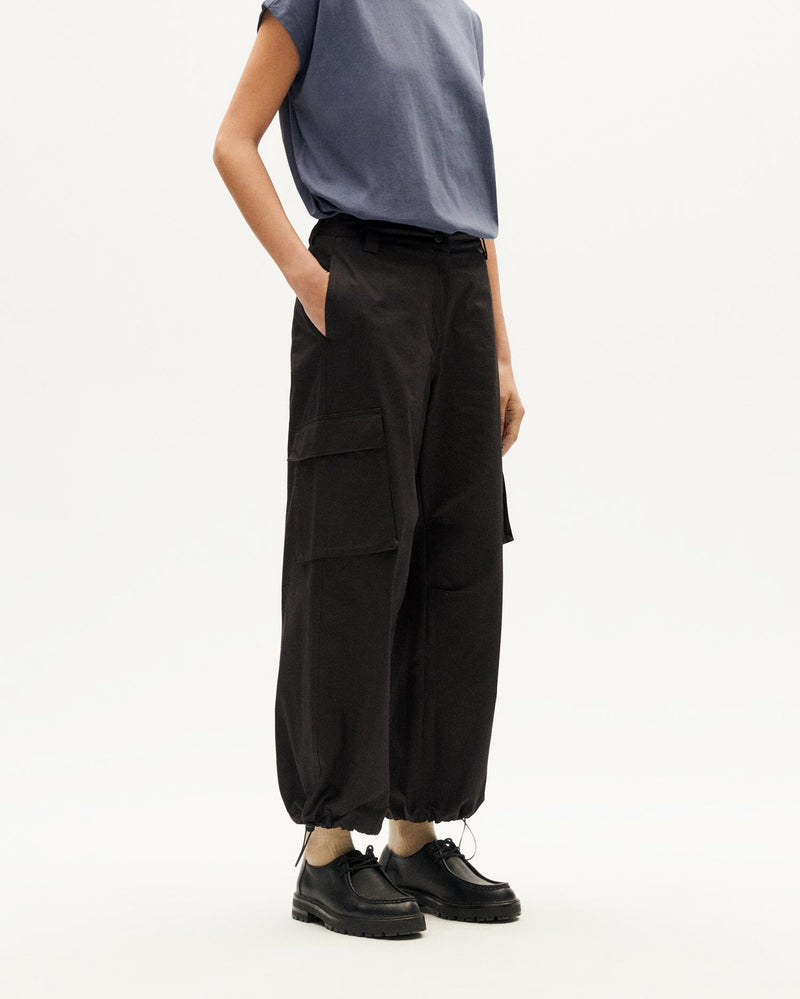 THINKING MU Black Val Pants