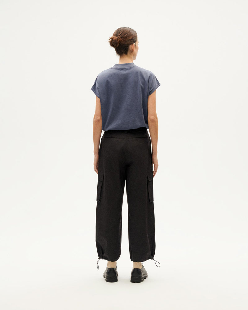 THINKING MU Black Val Pants