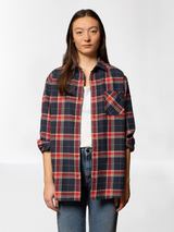 Relaxed Flannel Shirt Rebirth Multi