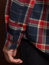 Relaxed Flannel Shirt Rebirth Multi