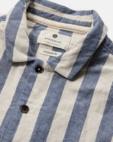 Camisa Akleon S/S Stripe Bright Cobalt