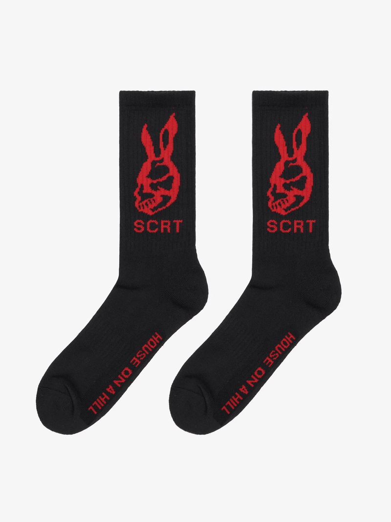 SCRT Bunny Socks Black