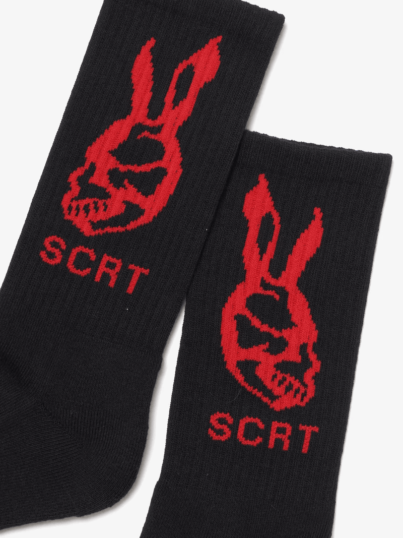 SCRT Bunny Socks Black