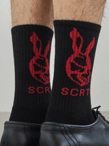 SCRT Bunny Socks Black