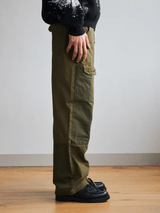 SCRT 2-Tone Cargo Trousers Green