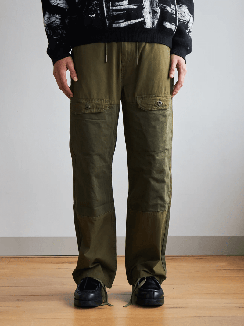 SCRT 2-Tone Cargo Trousers Green