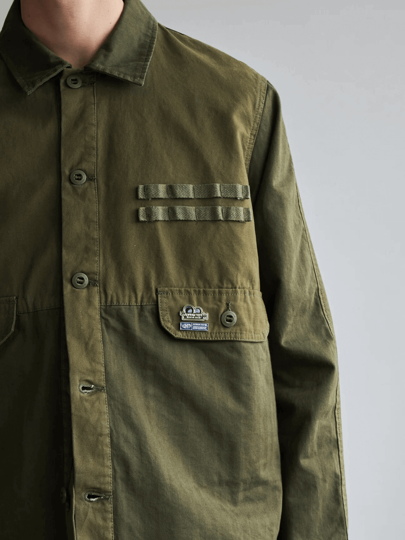 SCRT 2-Tone Cargo Overshirt Green