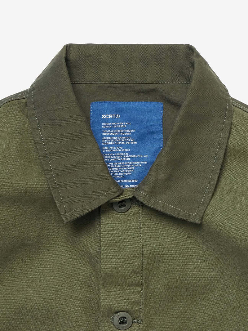 SCRT 2-Tone Cargo Overshirt Green