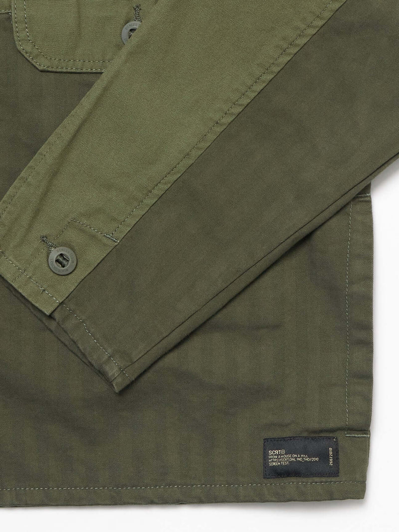 SCRT 2-Tone Cargo Overshirt Green