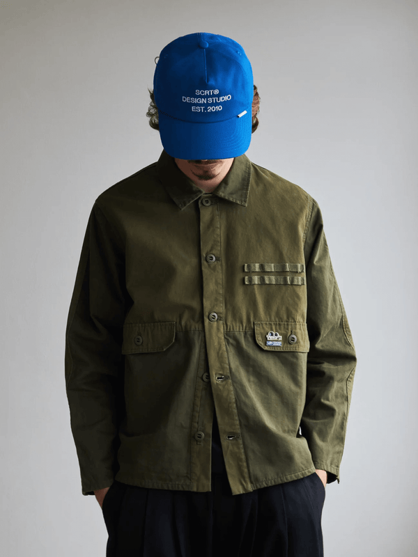 SCRT 2-Tone Cargo Overshirt Green