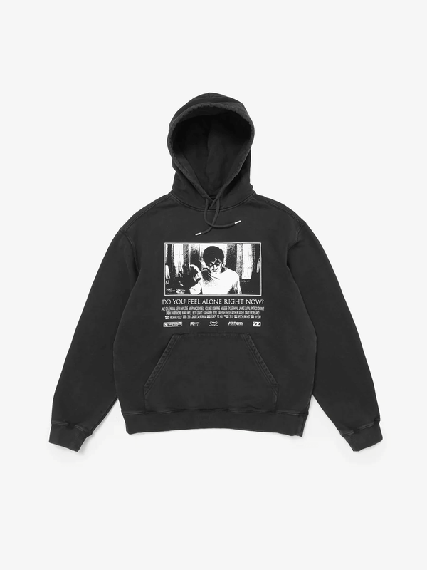 SCRT Portal Hoodie Pigment Dyed Black