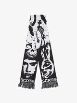 SCRT Donnie Scarf Black White