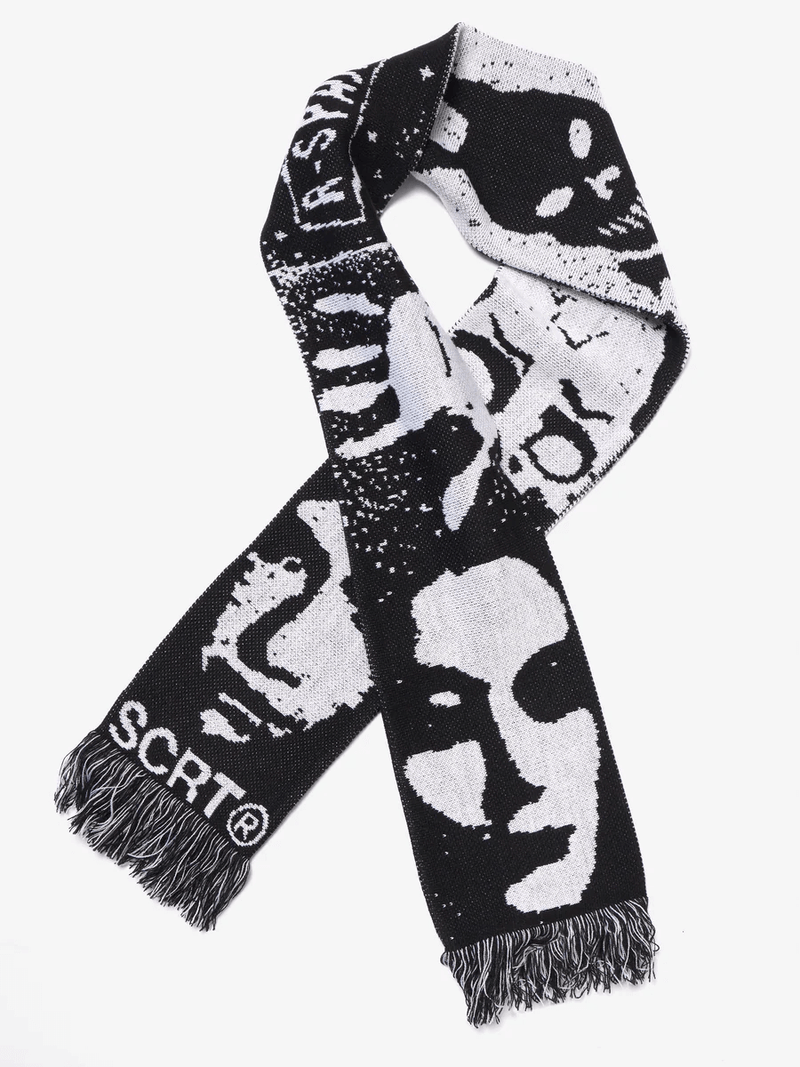 SCRT Donnie Scarf Black White