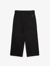 SCRT Triple Pleat Trousers Black