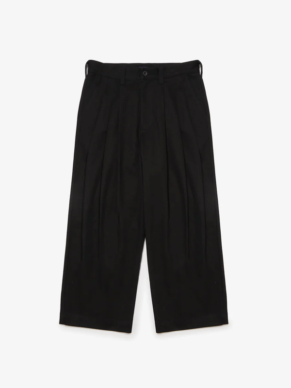 SCRT Triple Pleat Trousers Black