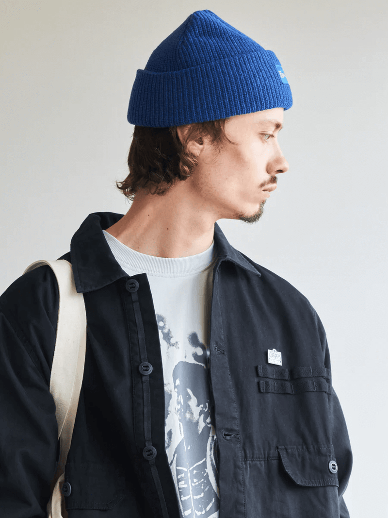 SCRT Recycled Wool Beanie Blue