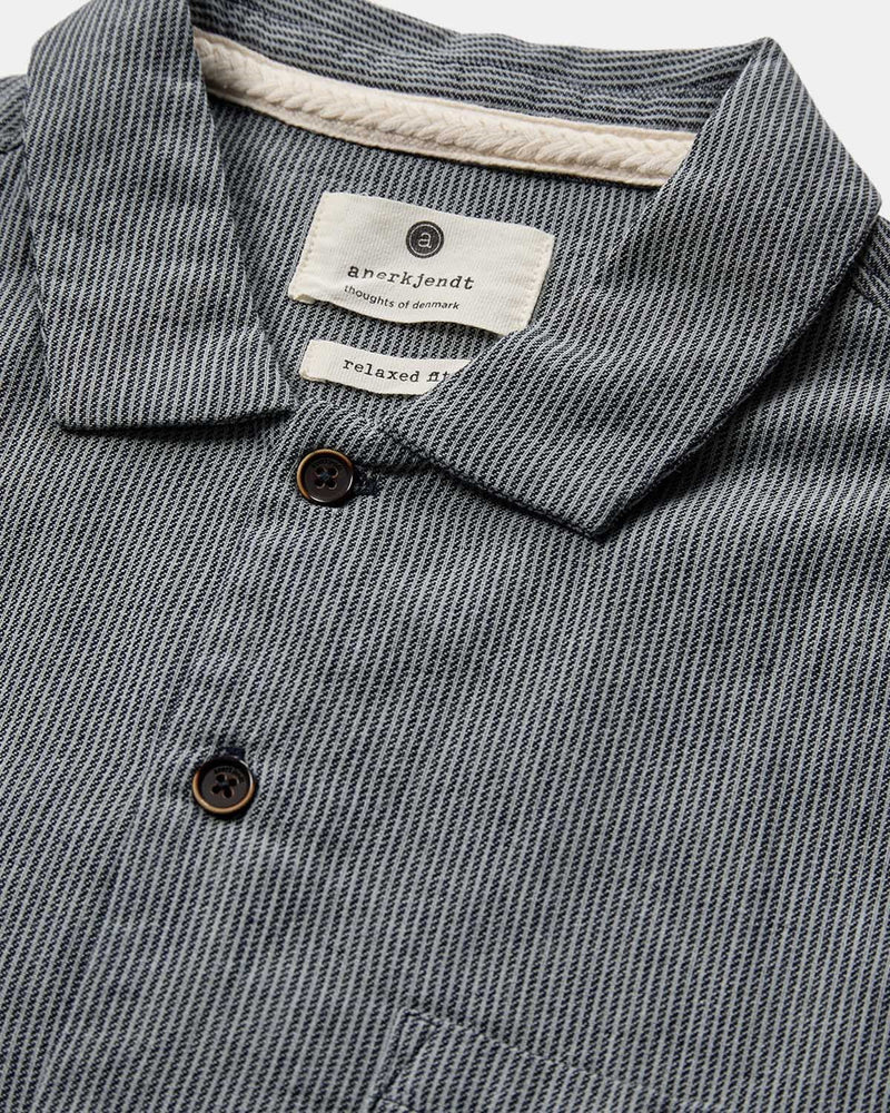 Camisa Akleon S/S Stripe Sky Captain