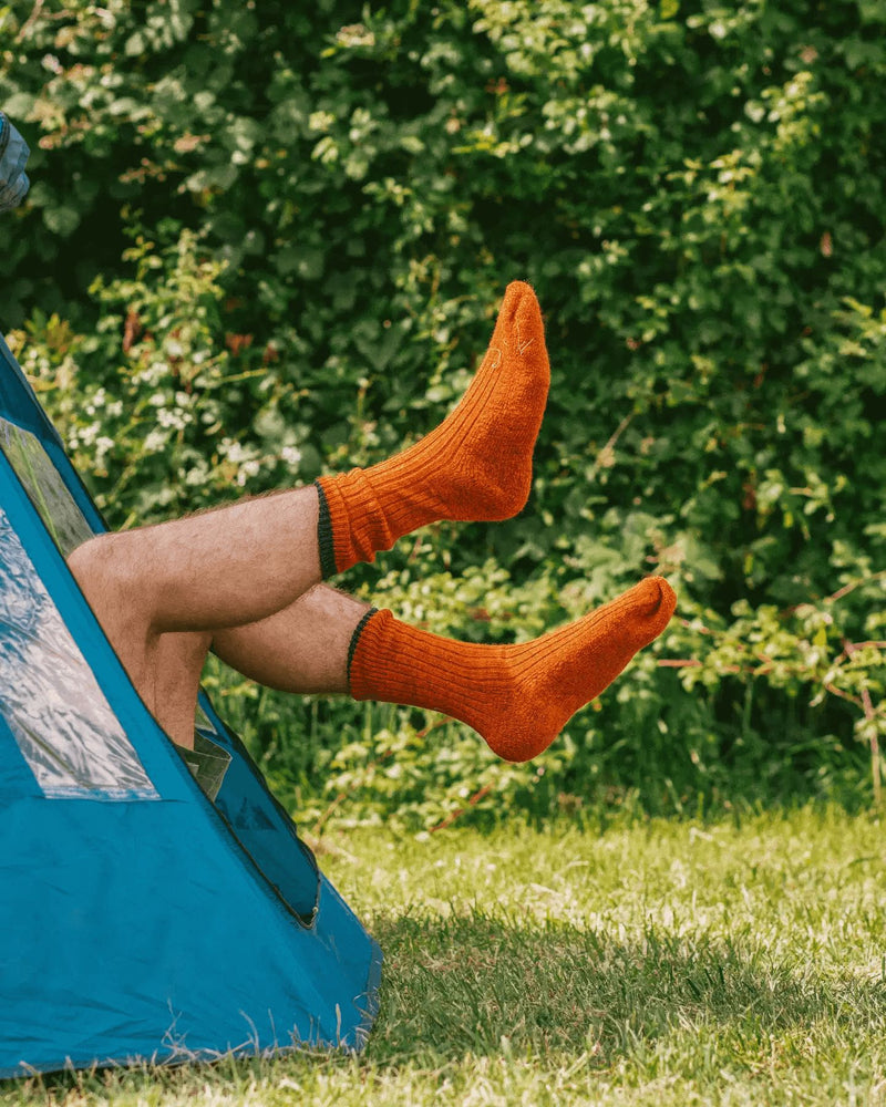 PEREGRINE Wool Boot Socks Orange