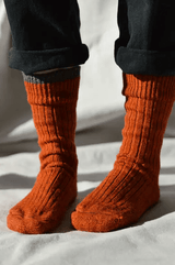 PEREGRINE Wool Boot Socks Orange