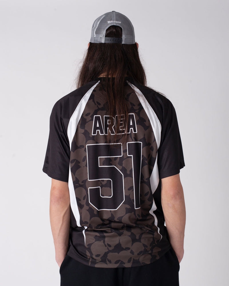 NO PROBLEMO Area 51 Football Shirt Black