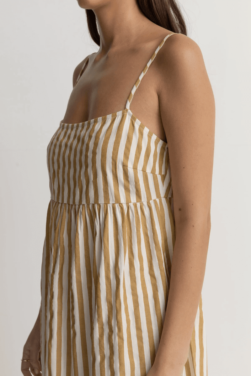 Vestido Goodtimes Stripe Maxi Camel