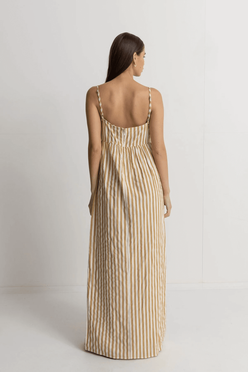 Goodtimes Stripe Maxi Camel Dress