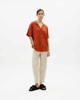 Clay Red Hemp Jules Shirt