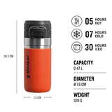 Stanley Quick Flip Water Bottle 0,47L Naranja