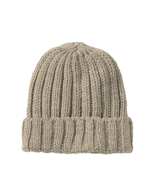 PEREGRINE Merino Wool Milliner Ribbed Beanie Oak