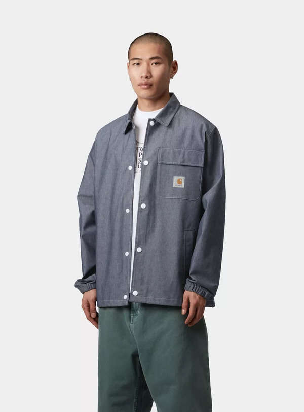 CARHARTT WIP Blake Coach Jacket Blue (rinsed)