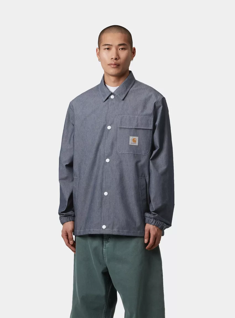 CARHARTT WIP Blake Coach Jacket Blue (rinsed)