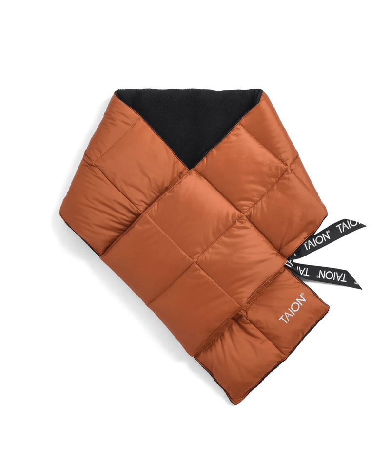 TAION Basic Down Scarf Brick Orange