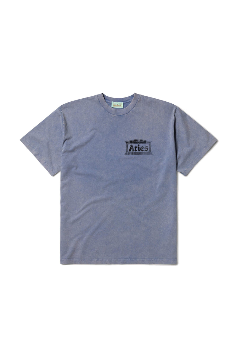 ARIES Aged Ancient Temple SS Tee Blue