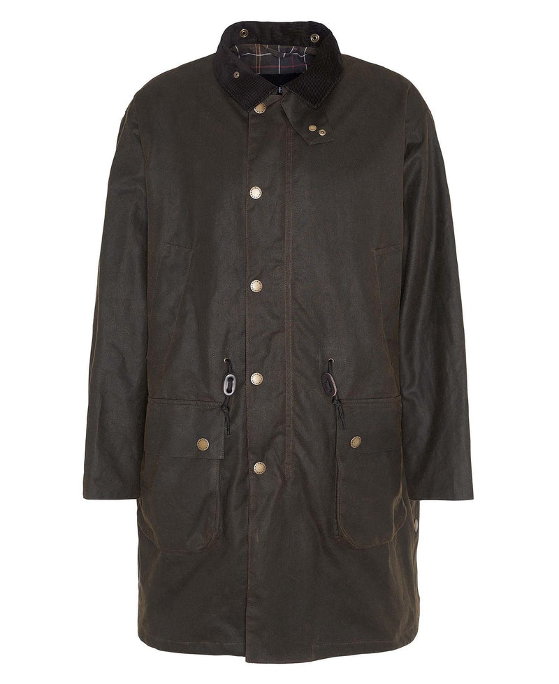 BARBOUR  Bedale Waxed Trench Coat Olive