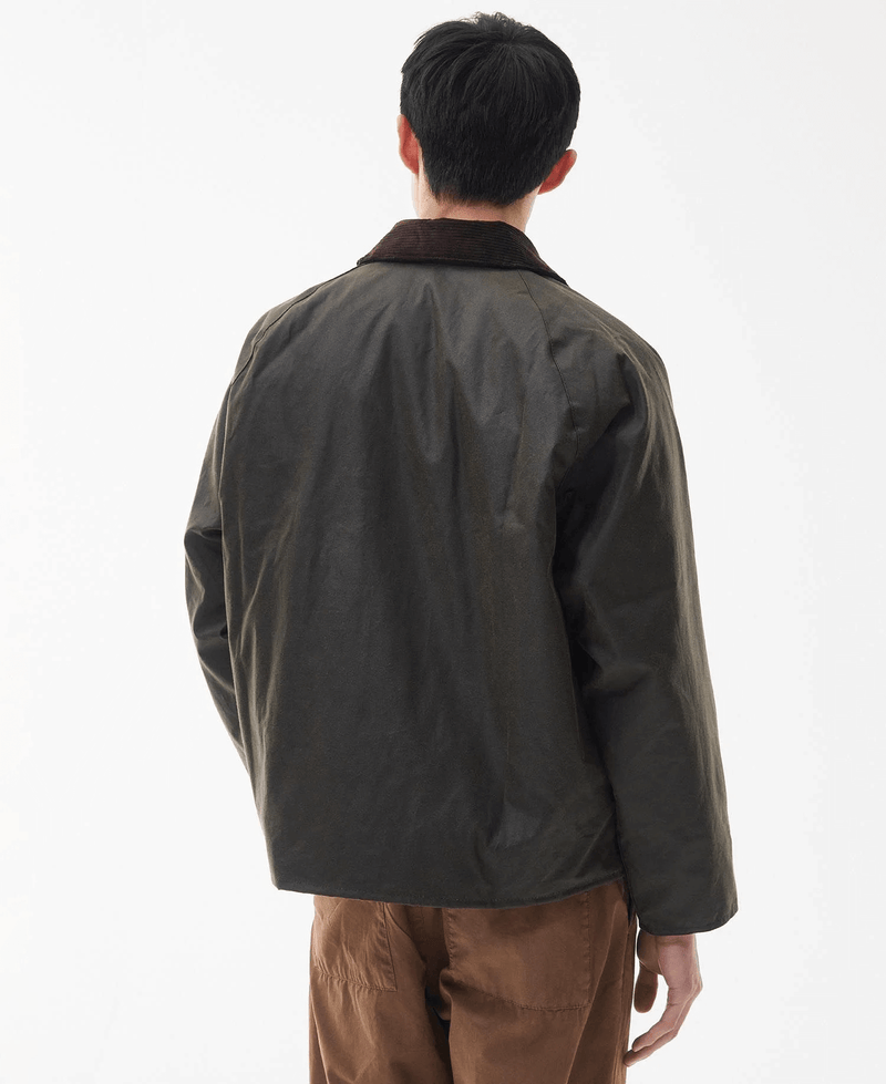 BARBOUR Transport Oversized Wax Jacket  Olive