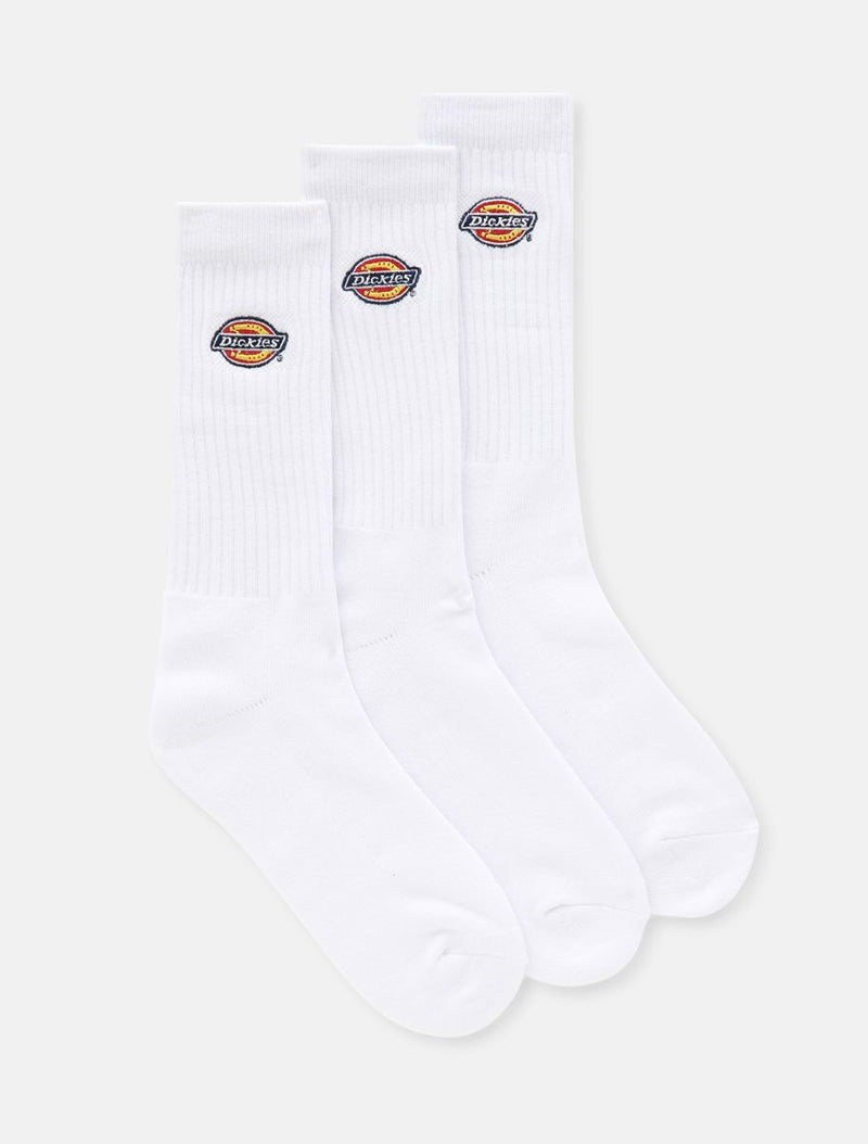 DICKIES Valley Grove Socks White Pack 3