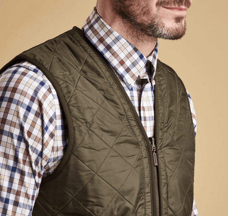 BARBOUR Polarquilt Waistcoat / Zip-In Liner Olive