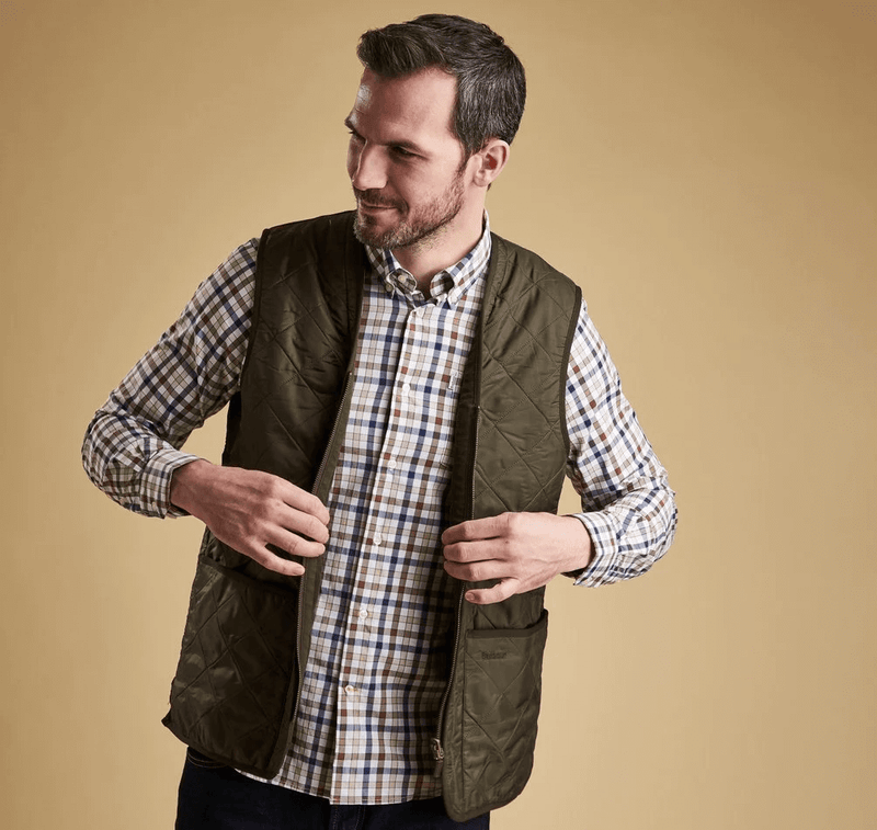 BARBOUR Polarquilt Waistcoat / Zip-In Liner Olive