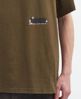 BARBOUR Leonard Oversized Graphic T-Shirt Light Sage