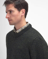 BARBOUR New Tyne Crew Neck Jumper Olive