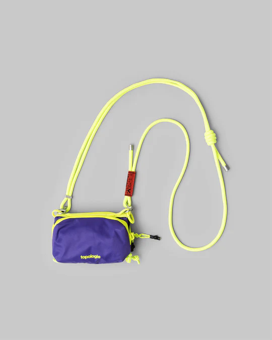 TOPOLOGIE Mini Bottle Sacoche Electric Purple / Neon Yellow