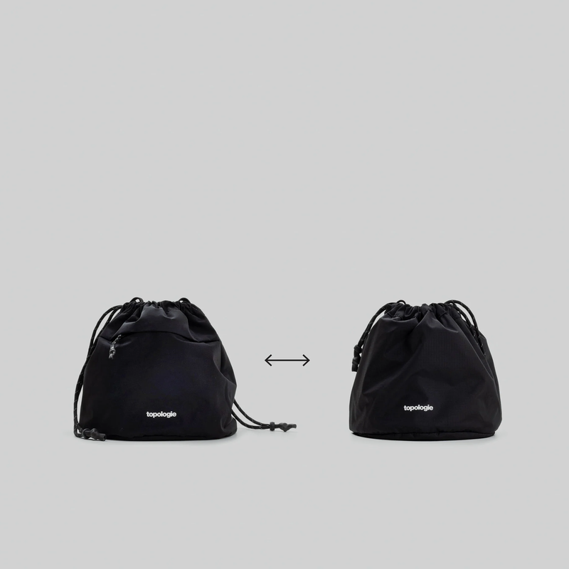 TOPOLOGIE Reversible Bucket Black Tech Sateen