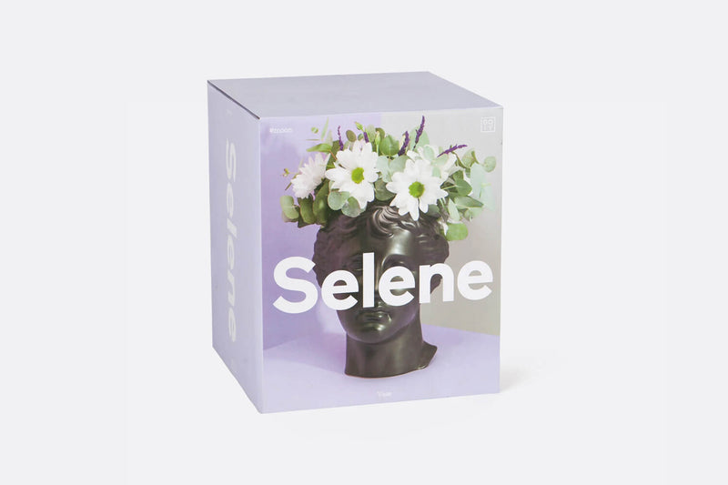 Selene Black Vase