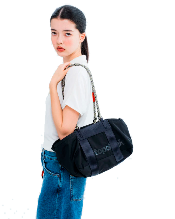 TOPOLOGIE Summit Duffle Small Black Tech Sateen