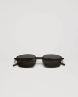 CHIMI Rimless Cubic Black Titanium Sunglasses