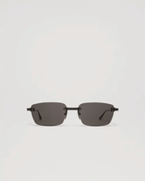 CHIMI Rimless Cubic Black Titanium Sunglasses